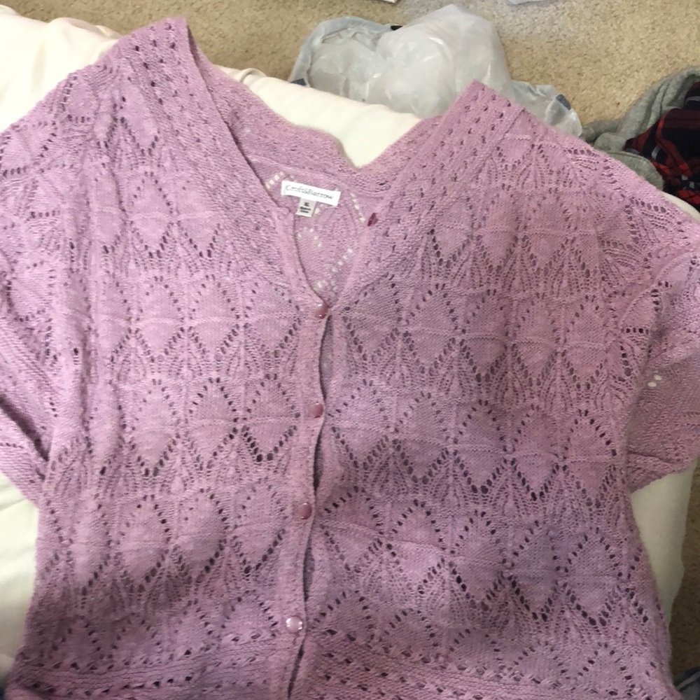 Knit button down